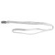 16-500W Weisses Lanyard 10 mm flach mit Sicherheitsverschluss und Krokodil-Clip